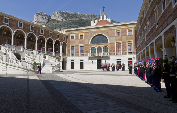 celebraciones de bodas en palacios. Palacio de Monaco. Boda de Rainiero y Grace Kelly